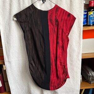 Kenneth Cole NY SILK WASHABLE RUCHED Cap-sleeve Blouse